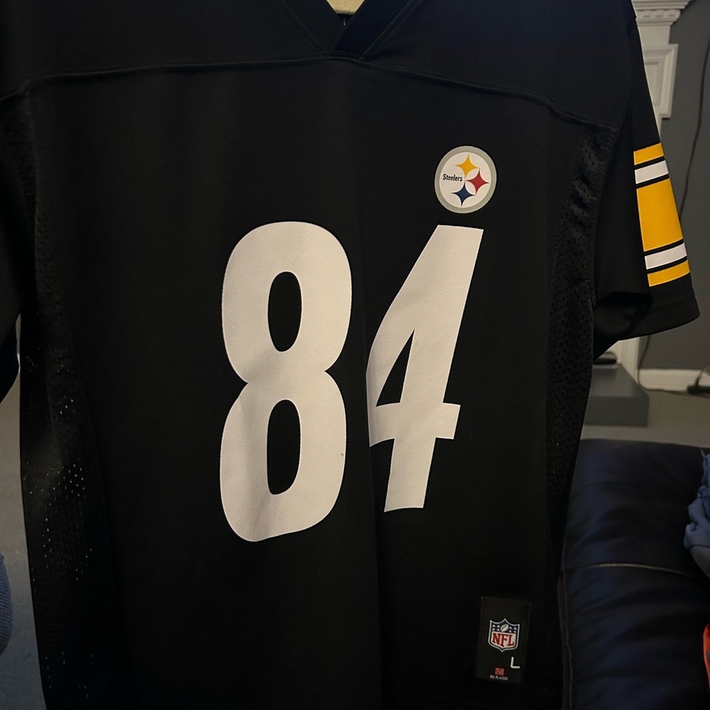 NFL Black Jersey with Logo Patch